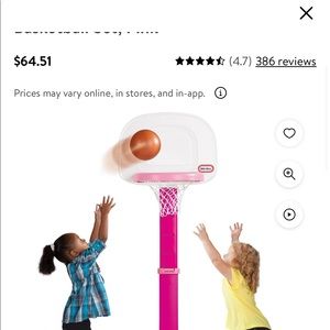 Basketball goal little tikes